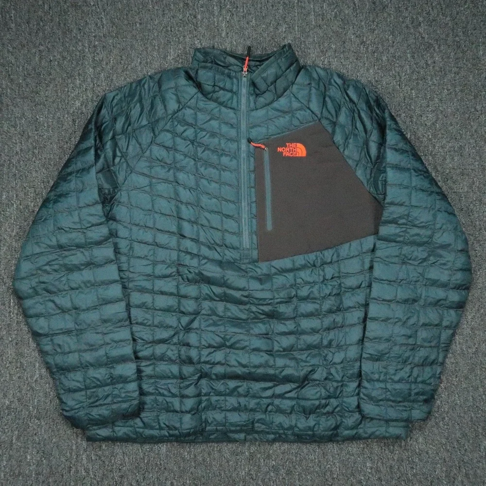 The‎ North Face Jacket Mens XL Blue ThermoBall Insulated Quilted Puffer Outdoor